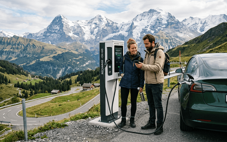 Long trajet en électrique dans les Alpes: mode d'emploi