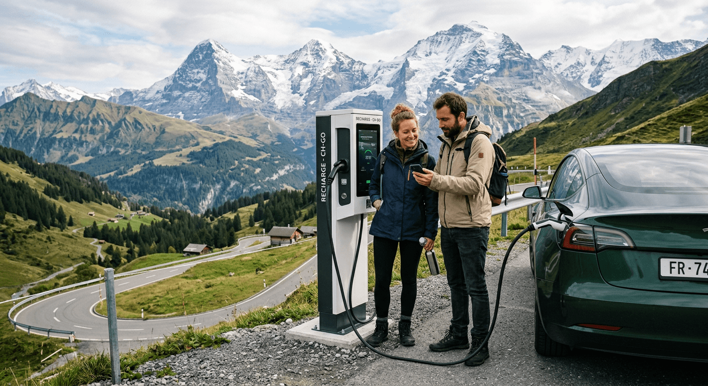 Long trajet en électrique dans les Alpes: mode d'emploi