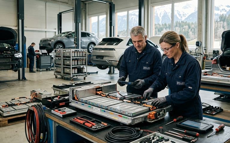 Batteries de voitures électriques : vers un standard commun pour réparer et recycler