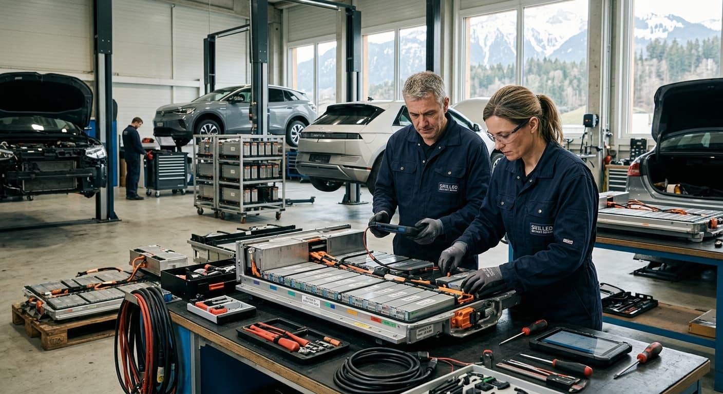 Batteries de voitures électriques : vers un standard commun pour réparer et recycler